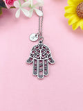Hansa Hand Charm Necklace in Silver, N6396