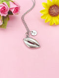 Lip Mouth Silver Charm Necklace, N6397N