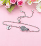 Guardian Angel Wings Charm Bracelet in Silver, N6399