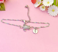 Silver Turtle Bracelet in Silver, N4978