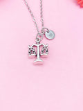 Justice Scale Charm Silver Necklace, N1387F