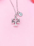 Justice Scale Charm Silver Necklace, N1387F