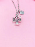 Justice Scale Charm Silver Necklace, N1387F