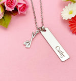 Golf Jewelry, Gold Golf Necklace, Golf Bracelet, Golf Keychain, Optional, Golf Gifts, Golf Team Gifts, D303