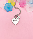 Bride Necklace, Dainty Wedding Jewelry, D588