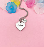 Bride Necklace, Dainty Wedding Jewelry, D588