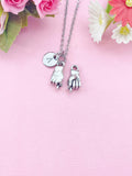 Hand Gesture Silver Charm Necklace, Symbolic Jewelry, N6406