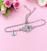 Hamsa Hand Charm Bracelet, Symbolic Jewelry, N6408