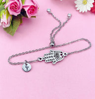 Hamsa Hand Charm Bracelet, Symbolic Jewelry, N6408