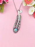 Feather Charm Necklace, N6421