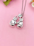 Boxing Gloves Charm Necklace, N6424
