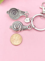 Snail Charm Keychain, Slow and Steady Snail, N6426