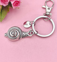 Snail Charm Keychain, Slow and Steady Snail, N6426