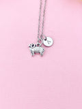 Sheep Charm Necklace, Tiny Sheep Charm, N6435