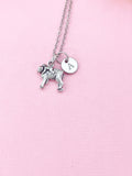 Mom and Baby Monkey Charm Necklace, N6436