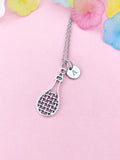 Tennis Racquet Charm Necklace, Racket, N6455N