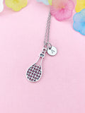 Tennis Racquet Charm Necklace, Racket, N6455N