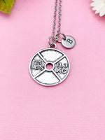 Barbell Necklace, Weight Necklace, Barbell Charm, Weight Charm, Fitness Charm, Sports Charm, Fitness Gift, Personalized Gift, N5981C