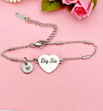 Big Sis Bracelet, Heart, Big Sister Middle Sister Little Sister Bracelet, Sisters Jewelry, Sister Gift, D562S