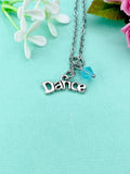 Dance Necklace, Dance Bracelet Bangle Option, Ballet Girl Gifts, N2665A