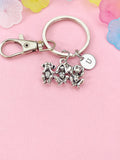 Three Wise Monkeys Keychain, See No Evil, Hear No Evil, Speak No Evil, N6459