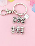 Three Wise Monkeys Keychain, See No Evil, Hear No Evil, Speak No Evil, N6459