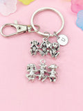 Three Wise Monkeys Keychain, See No Evil, Hear No Evil, Speak No Evil, N6459