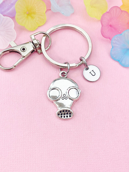 Gas Mask Charm Keychain, N6460