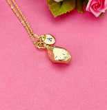 Gold Potato Charm Necklace, N5208B