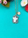 Hamster Charm Gold Necklace, N6332