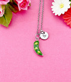 Sweet Pea Charm Necklace in Silver, Pea in the Pod, N6333S