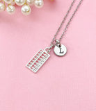 Silver Abacus Charm Necklace, Calculator, Gift for Accountants or Bookkeepers, N6336S