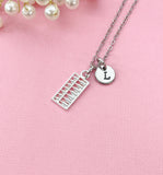 Silver Abacus Charm Necklace, Calculator, Gift for Accountants or Bookkeepers, N6336S
