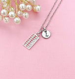 Silver Abacus Charm Necklace, Calculator, Gift for Accountants or Bookkeepers, N6336S