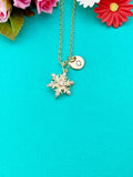 Snowflake Charm Necklace in Gold, N6337