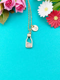 Coffee Bottle Charm Necklace in Gold, N6339