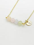 Morganite Necklace In Gold or Silver, Natural Morganite Gemstone Jewelry, N6347N