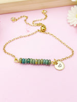 Shoushan Jade Bracelet, Gold Natural Shoushan Jade Gemstone Jewelry, N6352