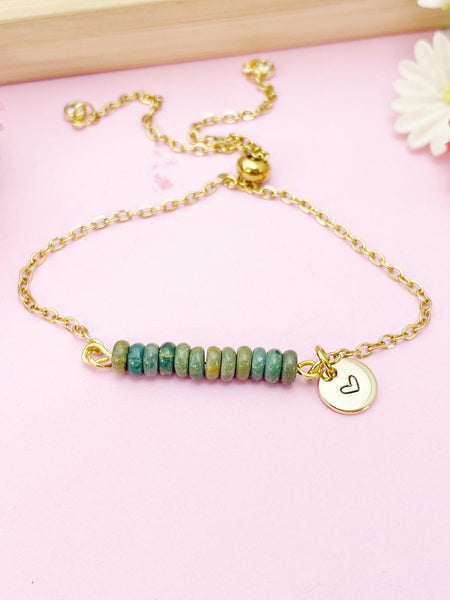 Shoushan Jade Bracelet, Gold Natural Shoushan Jade Gemstone Jewelry, N6352