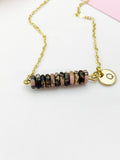 Rhodonite Necklace In Gold or Silver, Natural Rhodonite Gemstone Jewelry, N6353