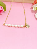 Pearl Necklace In Gold or Silver, Natural Pearl Jewelry, N6357