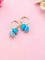 Regalite Imperial Jasper Sea Sediment Jasper Earrings in Gold or Silver, Natural Gemstone Jewelry, N6360E