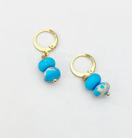Regalite Imperial Jasper Sea Sediment Jasper Earrings in Gold or Silver, Natural Gemstone Jewelry, N6360E