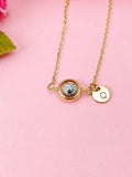 Jasper Necklace in Gold or Silver, Natural African Turquoise(Jasper) Gemstone Jewelry, N6369