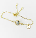 African Turquoise Bracelet in Gold or Silver, Natural African Turquoise(Jasper) Gemstone Jewelry, N6369B