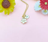 Gold Japanese Cherry Blossom Necklace, Gold Sakura Flower Necklace, Japanese Girlfriends Gift, N5158A