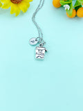 Dental Floss Charm Necklace – Unique Gift for Dentists & Hygienists, N185N
