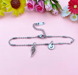 Guardian Angel Wing Charm Bracelet Sympathy Gift & Everyday Reminder, N1547C