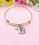 Lucky Elephant Charm Bracelet, Strength Wisdom Gift, N1250