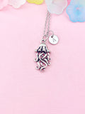 Jellyfish Charm Necklace – Ocean-Inspired Jewelry for Beach Lovers, N6467